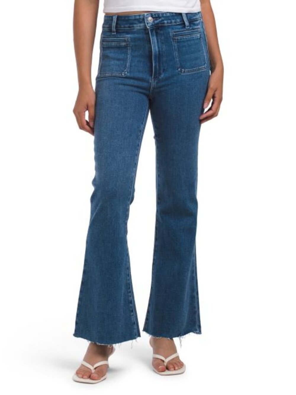 PAIGE Marlow Skimmer Jeans With Welt Pockets